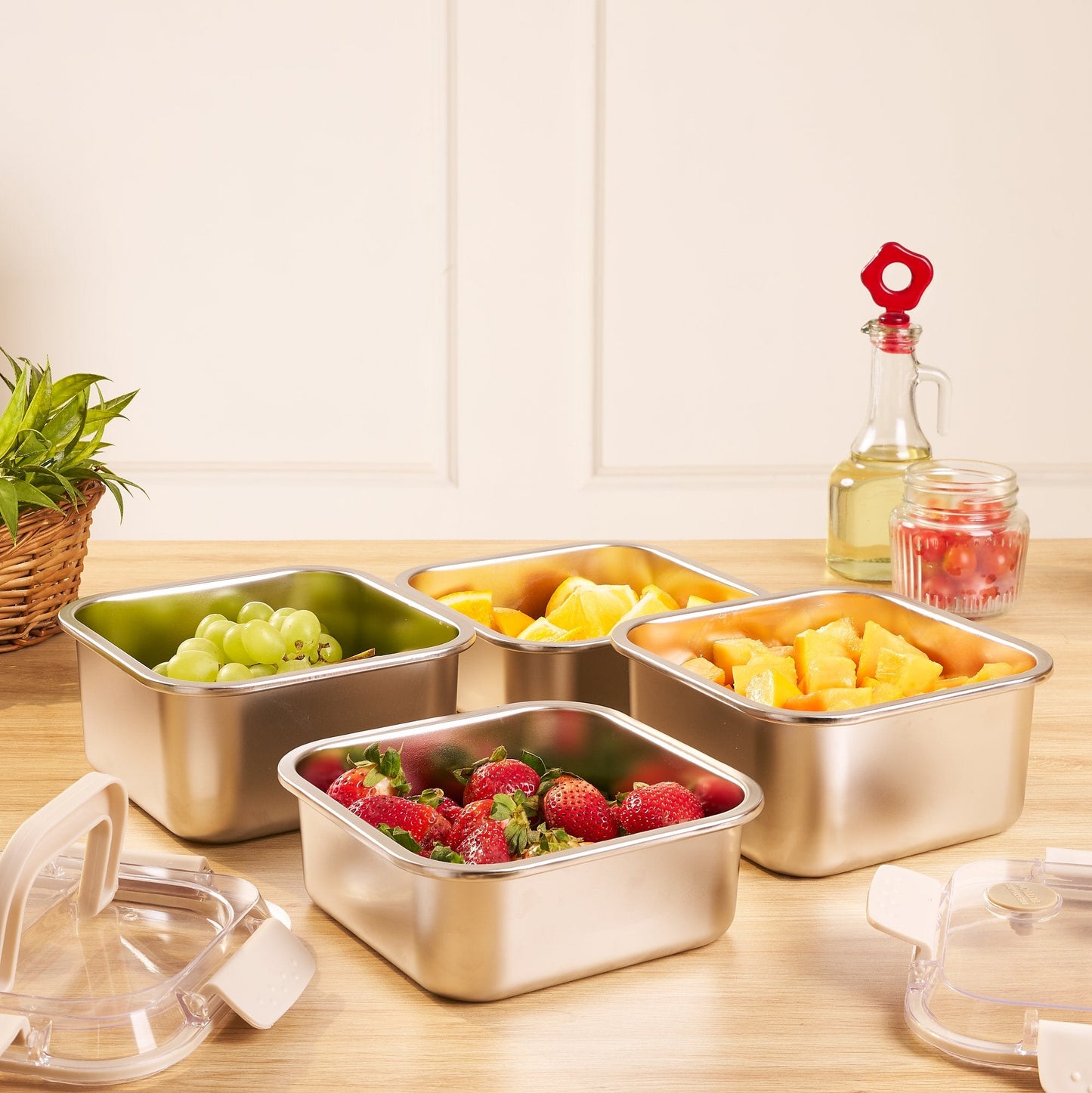 Fresh Lock Flat Bottom Meal Lunch Box
