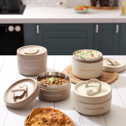 4 Pcs Portable Insulated Lunch Container Set with Bag