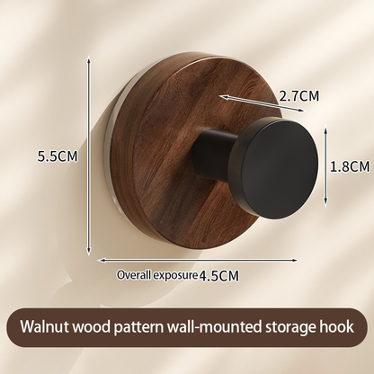 Wooden suction cup knob hook, household, no trace,Rotational use