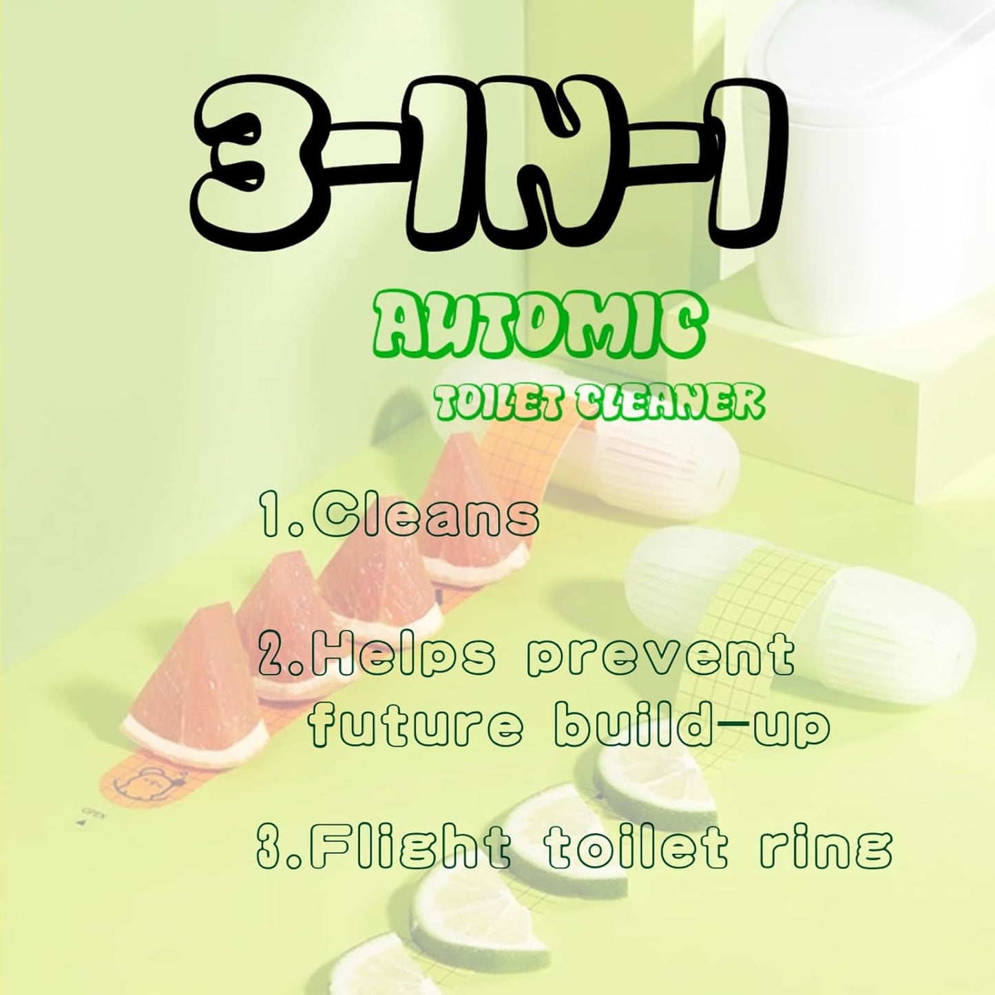 Toilet odor removal and cleaning,One that can be used for one month