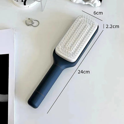 Healthy Hair, Clean Brush 4 In 1 Self Cleaning Hairbrush