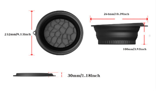 YYV® Foldable Portable Ice Cube Mold Ice Baby Home Travel Silicone Basin