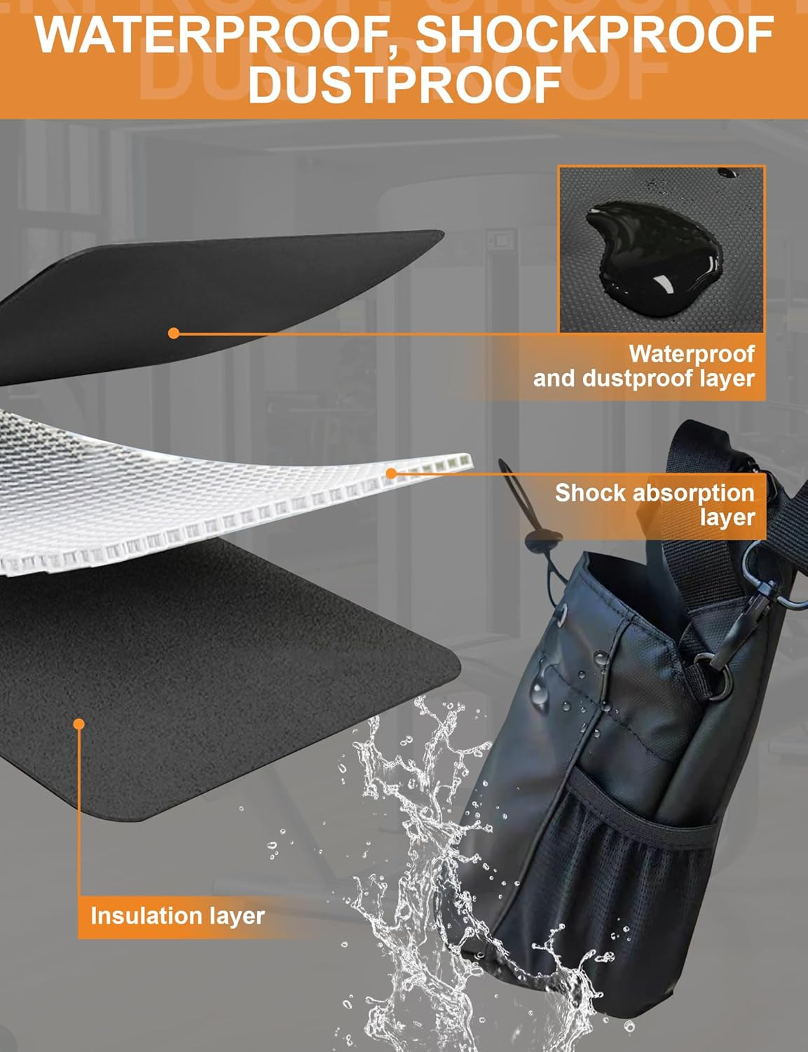 YYV®Magnetic Gym Bag